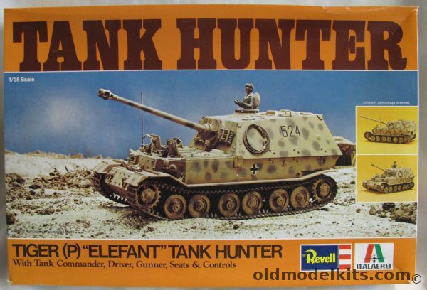 Revell 1/35 Tiger (P) Elefant Tank Hunter - BAGGED, H2105 plastic model kit